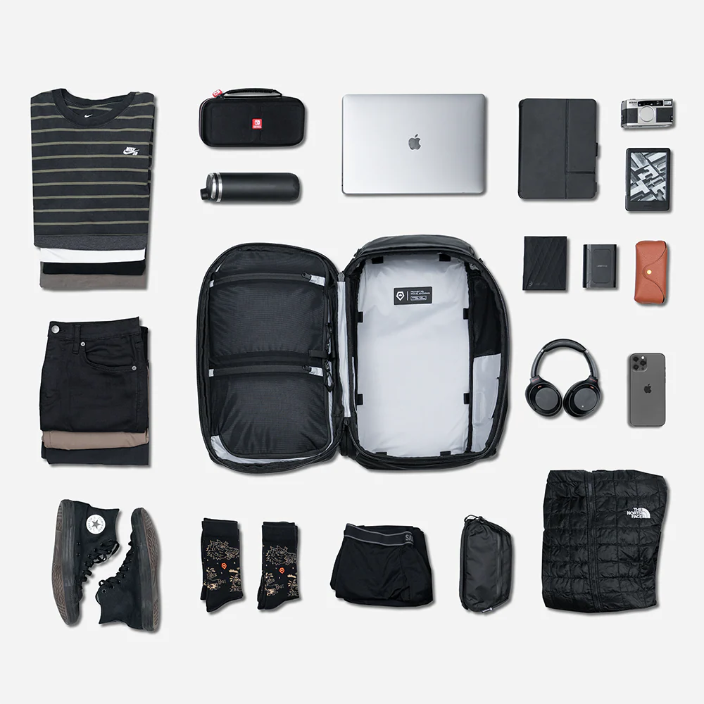 TRANSIT Travel Backpack 35L in Black - Image 3