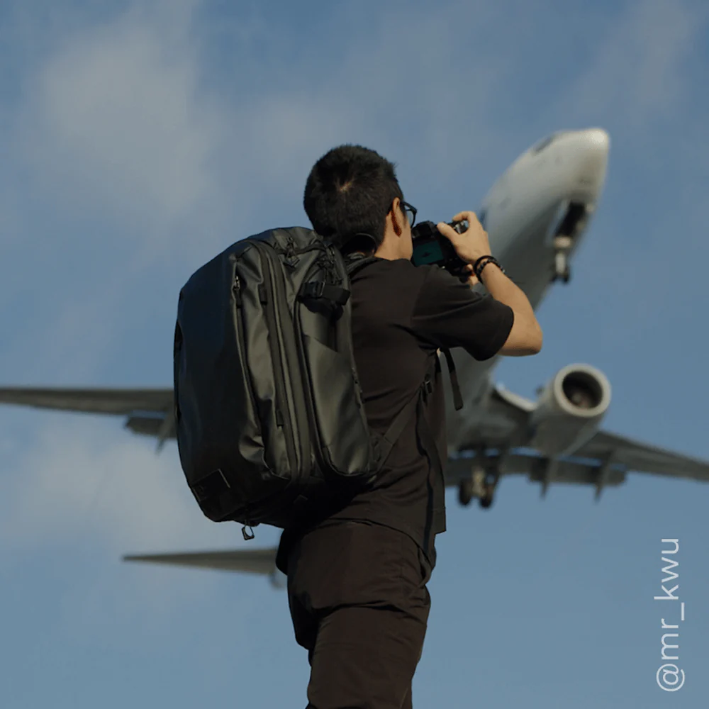 TRANSIT Travel Backpack 35L in Black - Image 6